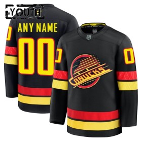 Vancouver Canucks Hockeydrakt Custom Fanatics Premium 2024-25 Svart Tredje - Barn